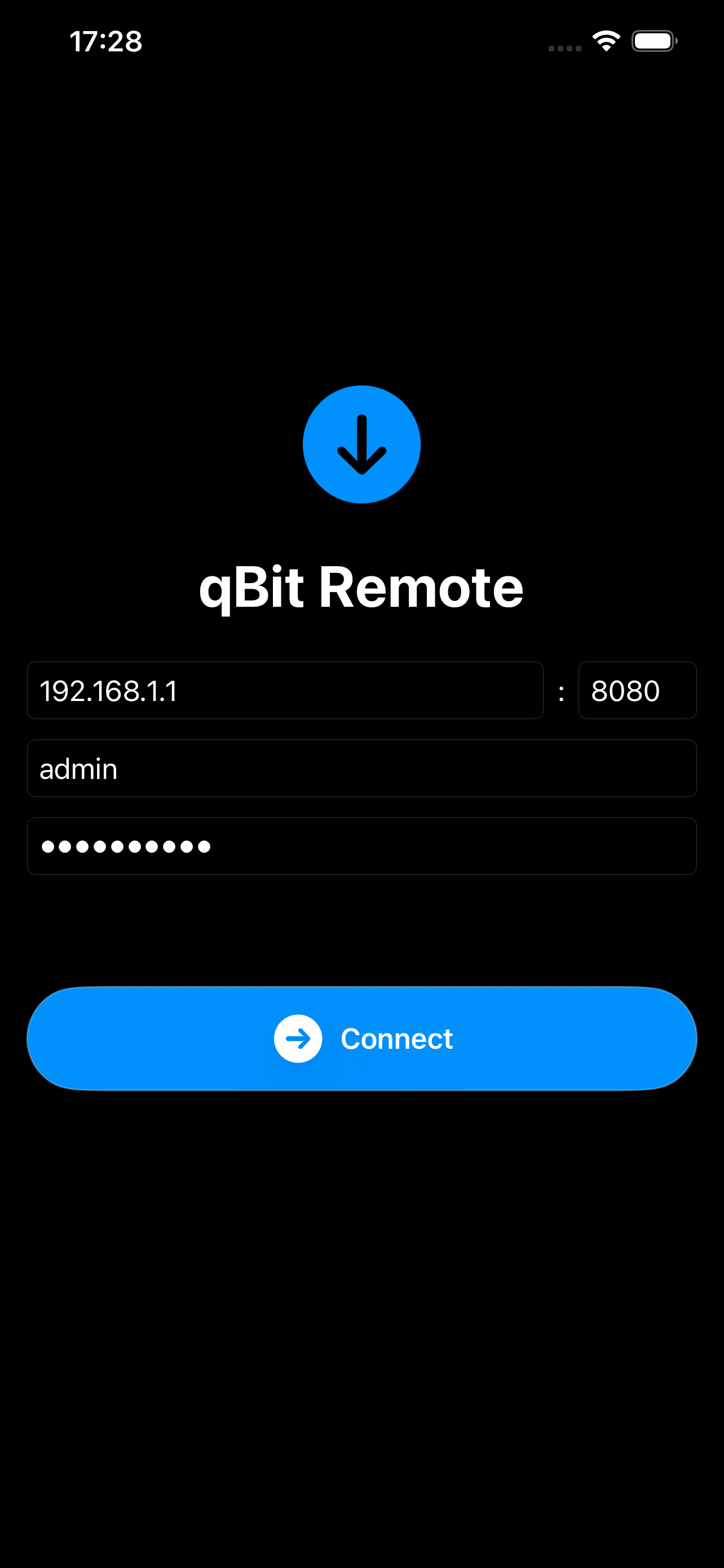 Login — dark